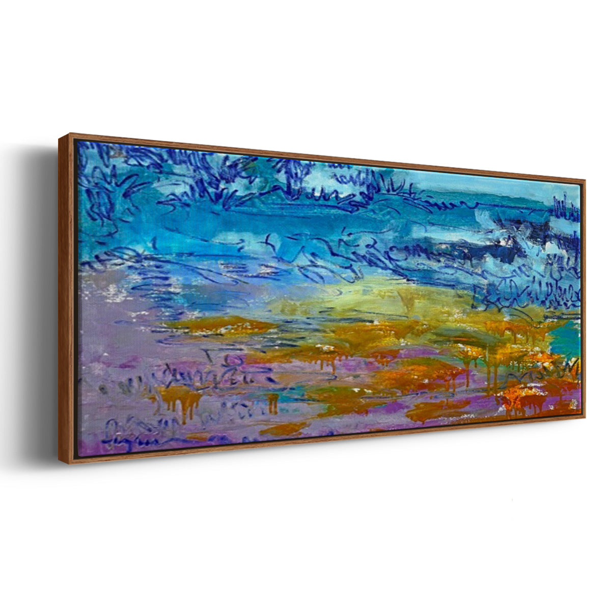 Dancing Heart - Floater Framed Canvas Print