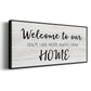 Welcome to Our Home - Floater Framed Canvas Print