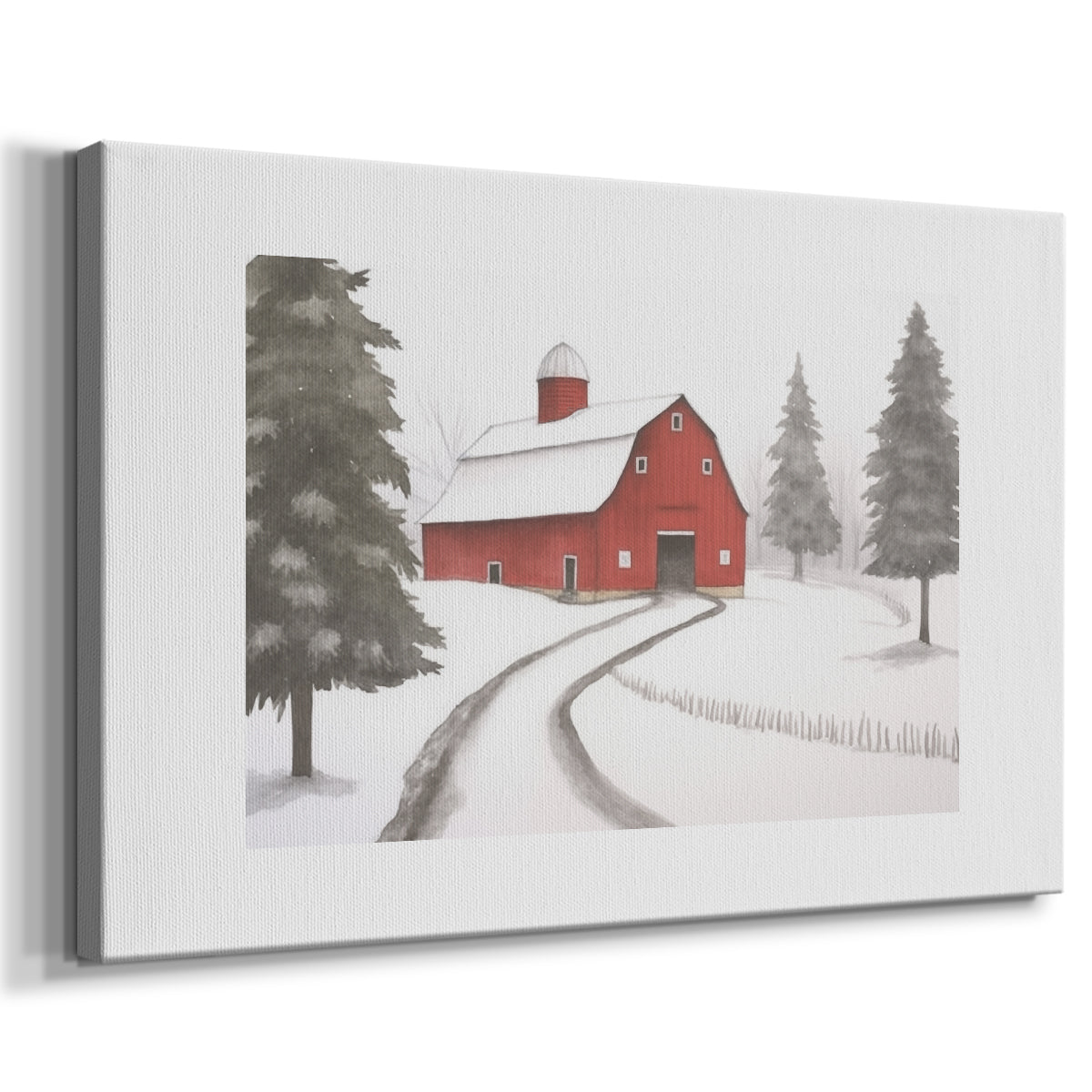 Silver Dawn Lane - Canvas Art Print