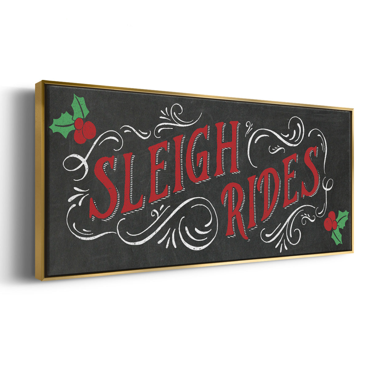 Sleigh Rides - Floater Framed Canvas Print