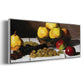 Still Life with Pears and Grapes, 1867 - Floater Framed Canvas Print