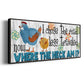 The Road Less - Floater Framed Canvas Print