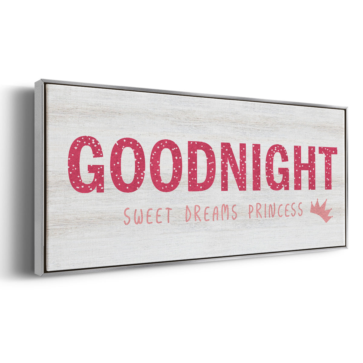 Princess Goodnight - Floater Framed Canvas Print