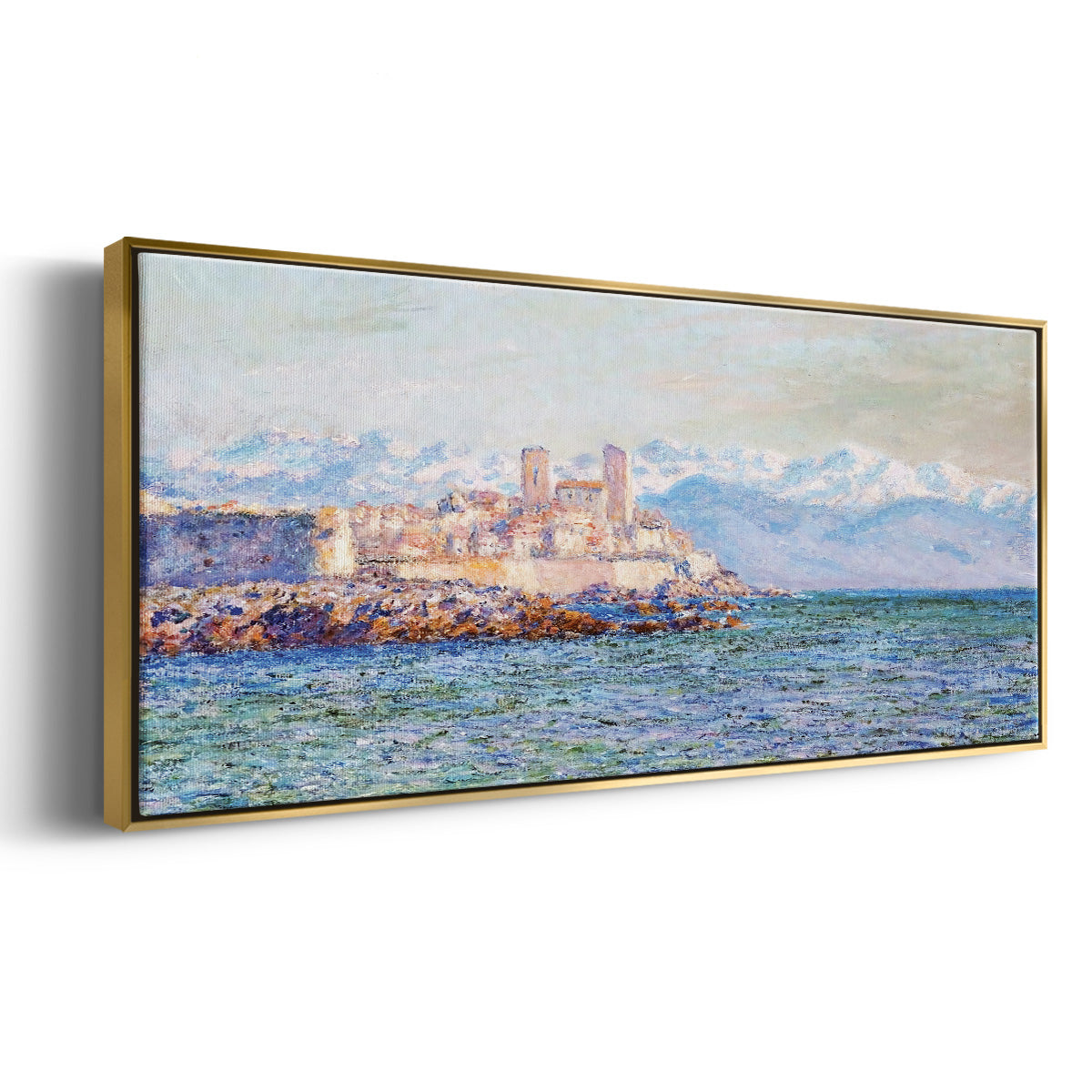 The Old Fort at Antibes, 1888 - Floater Framed Canvas Print