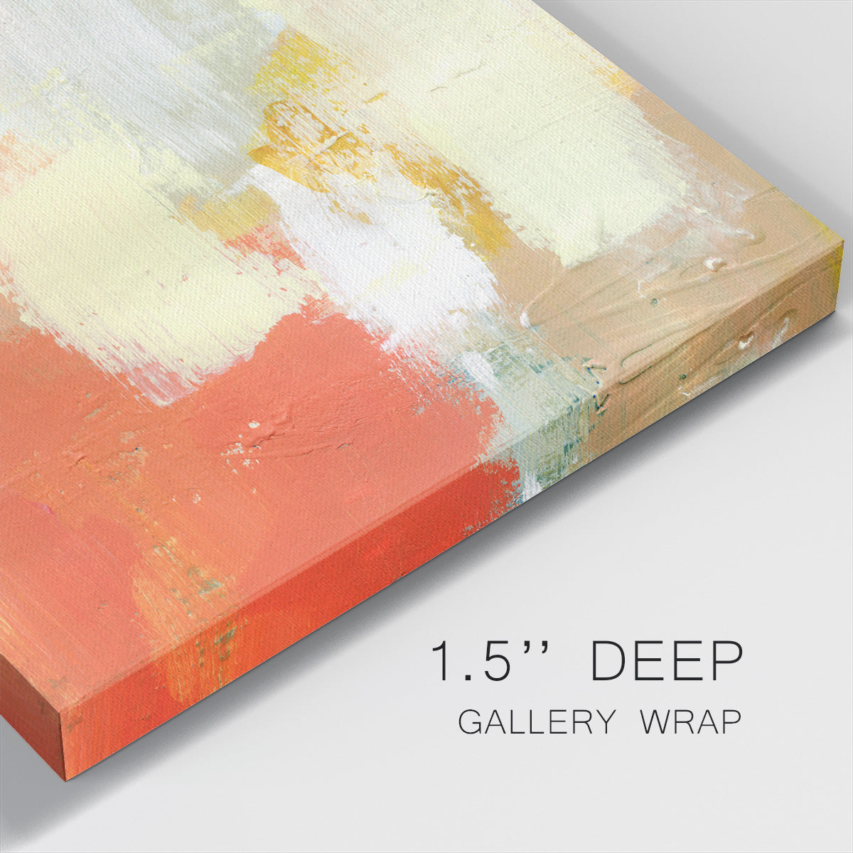 Yellow and Blush IV - Canvas Art Print