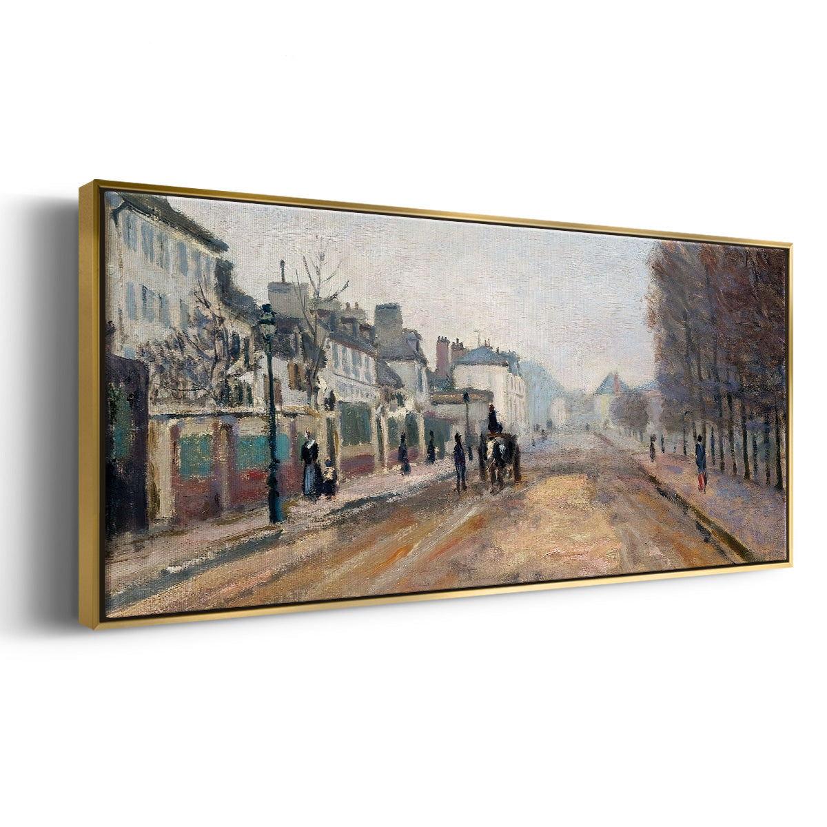 The Boulevard of Heloise in Argenteuil, 1872 - Floater Framed Canvas Print
