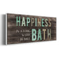 Happiness Bath - Floater Framed Canvas Print