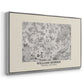 Fleurs, 1866 (Morris Inspired) - Floater Framed Canvas Print
