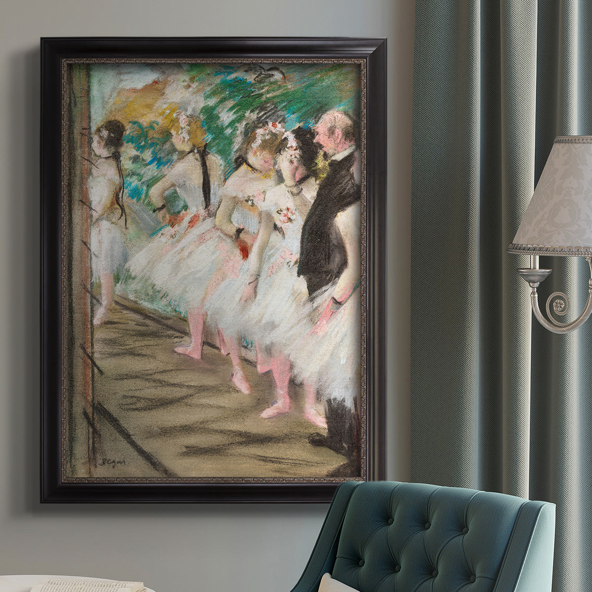 The Ballet, 1880 - Ornate Framed Canvas Print