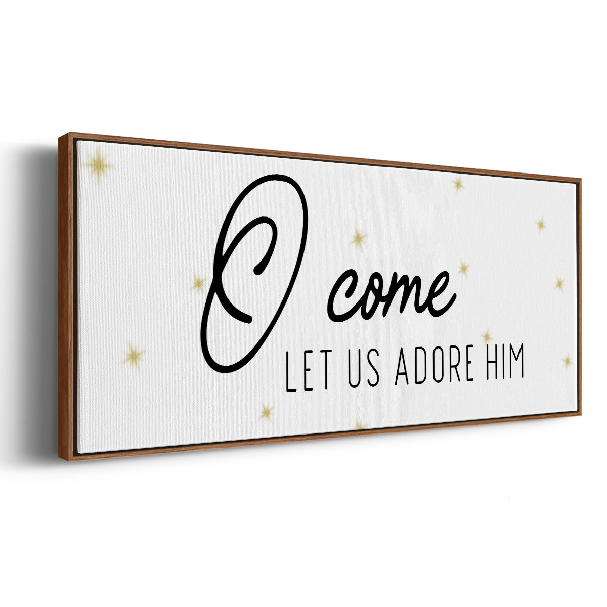 O Come - Floater Framed Canvas Print