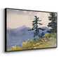 North Woods Club, Adirondacks, 1892 - Floater Framed Canvas Print