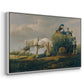 The Hay Wagon (Der Heuwagen), 1824 - Floater Framed Canvas Print