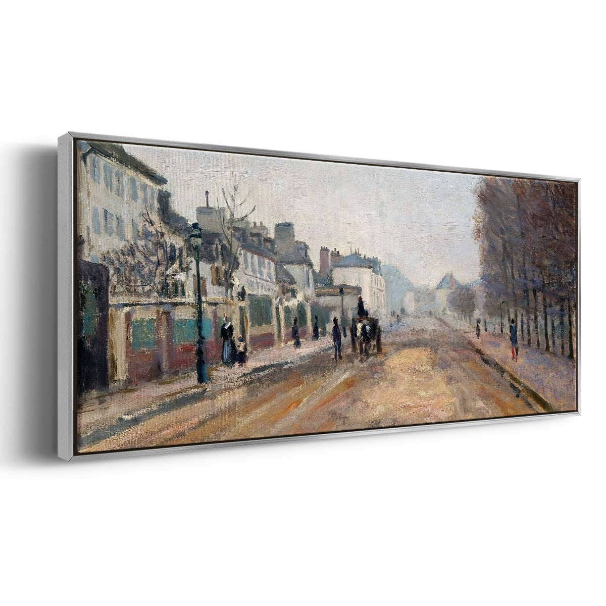 The Boulevard of Heloise in Argenteuil, 1872 - Floater Framed Canvas Print
