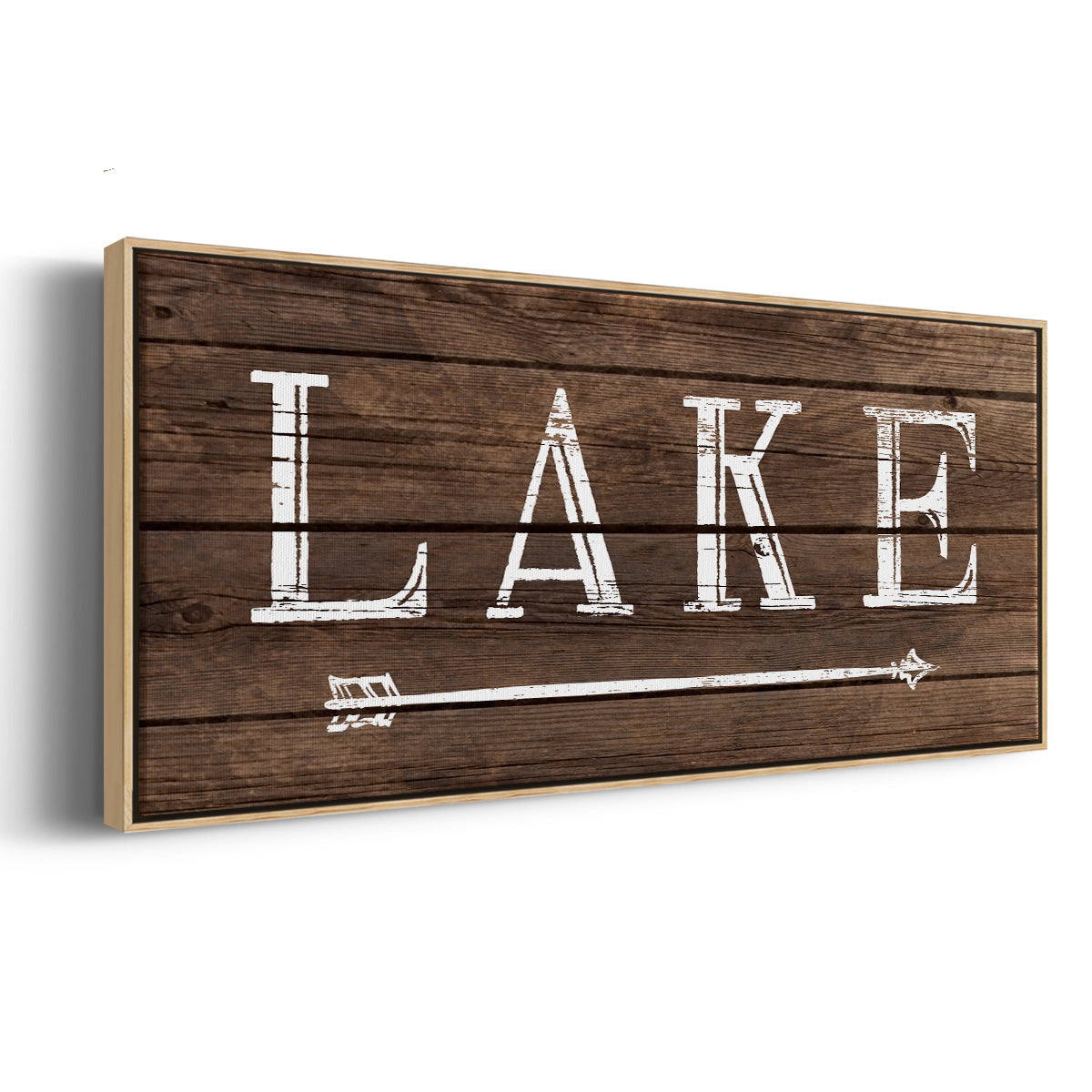 To the Lake - Floater Framed Canvas Print