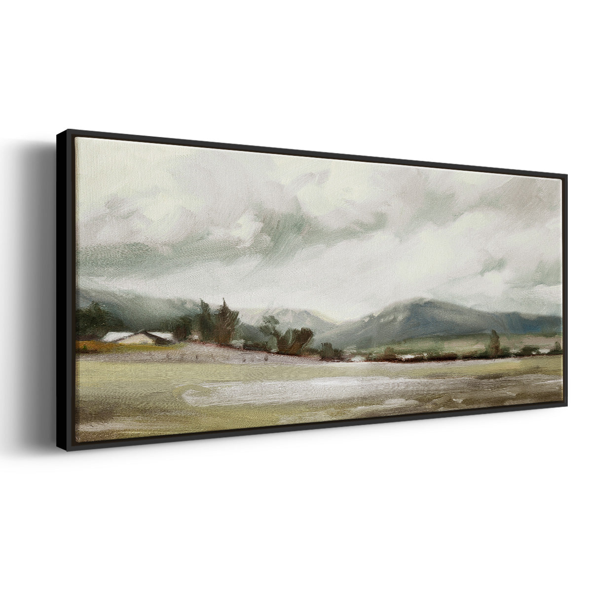Big Sky Valley - Floater Framed Canvas Print