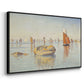 Concarneau, Quiet Morning, Opus 219, 1891 - Floater Framed Canvas Print