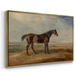 Dr. Syntax, a Bay Racehorse, Standing in a Coastal Landscape, an Estuary Beyond, c. 1820 - Floater Framed Canvas Print