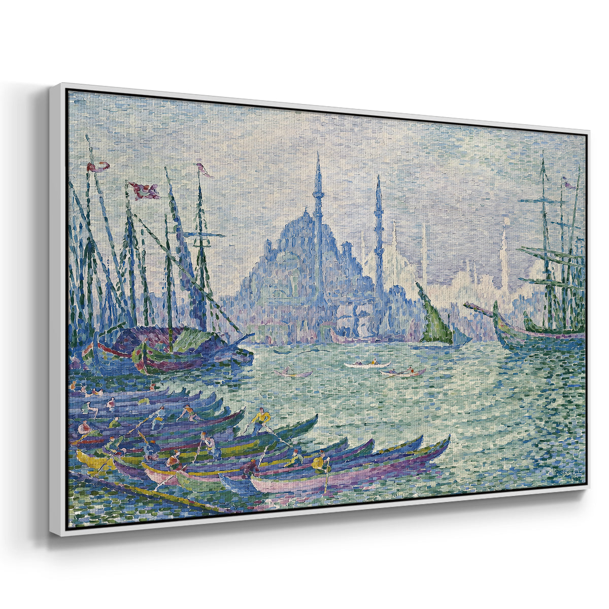 The Golden Horn, Minarets, 1907 - Floater Framed Canvas Print