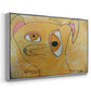 Cubist Dog with Stars (Student Art) - Floater Framed Canvas Print