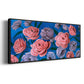 Layered Petals III - Floater Framed Canvas Print