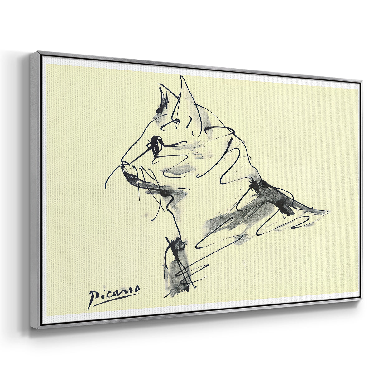 Cat (Le chat), c. 1961 - Floater Framed Canvas Print
