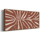Terra Cotta Block Palms III - Floater Framed Canvas Print