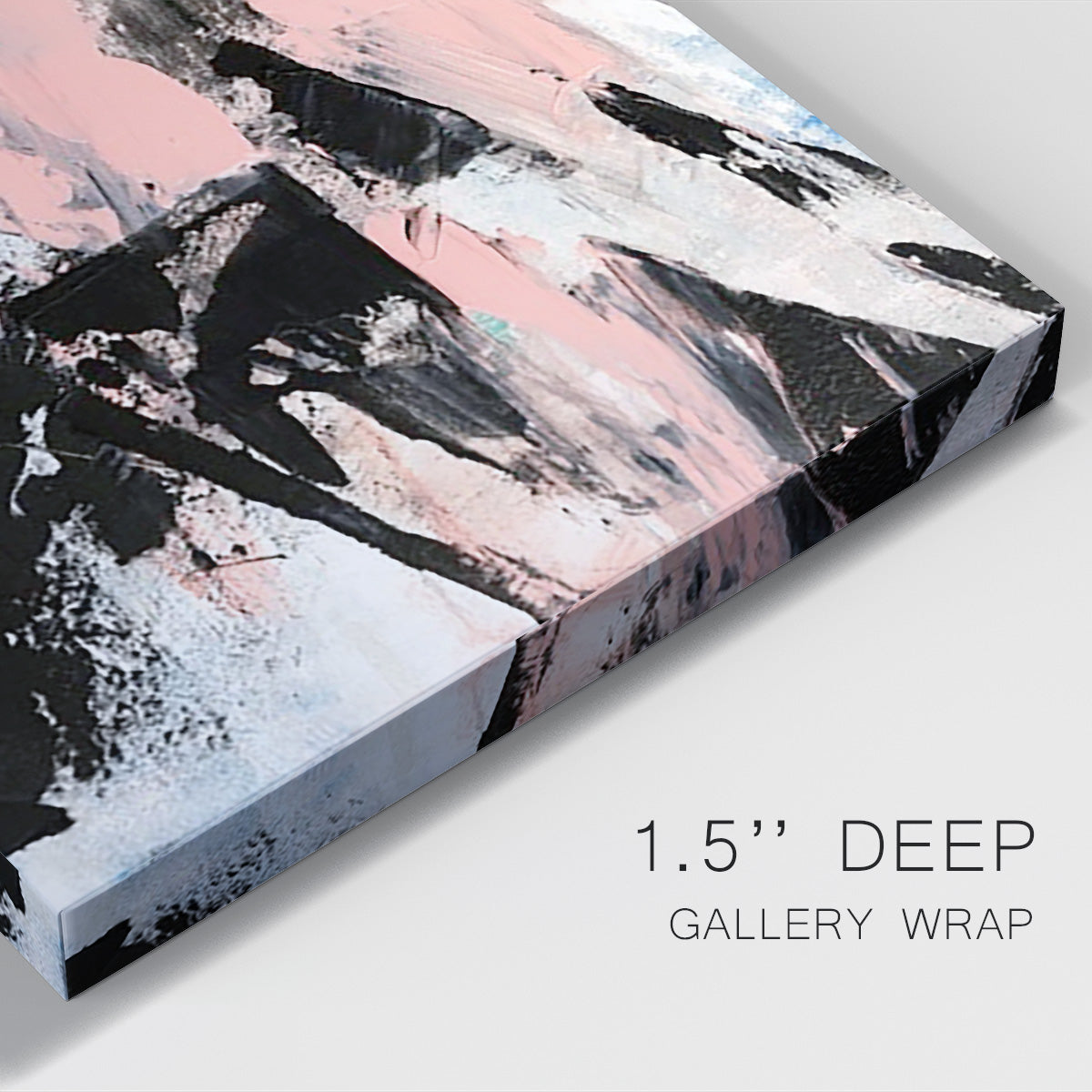 Black & Blush II Premium Gallery Wrapped Canvas - Ready to Hang