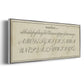 Manuscript Sampler IV - Floater Framed Canvas Print