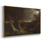 Tornado in an American Forest, 1835 - Floater Framed Canvas Print