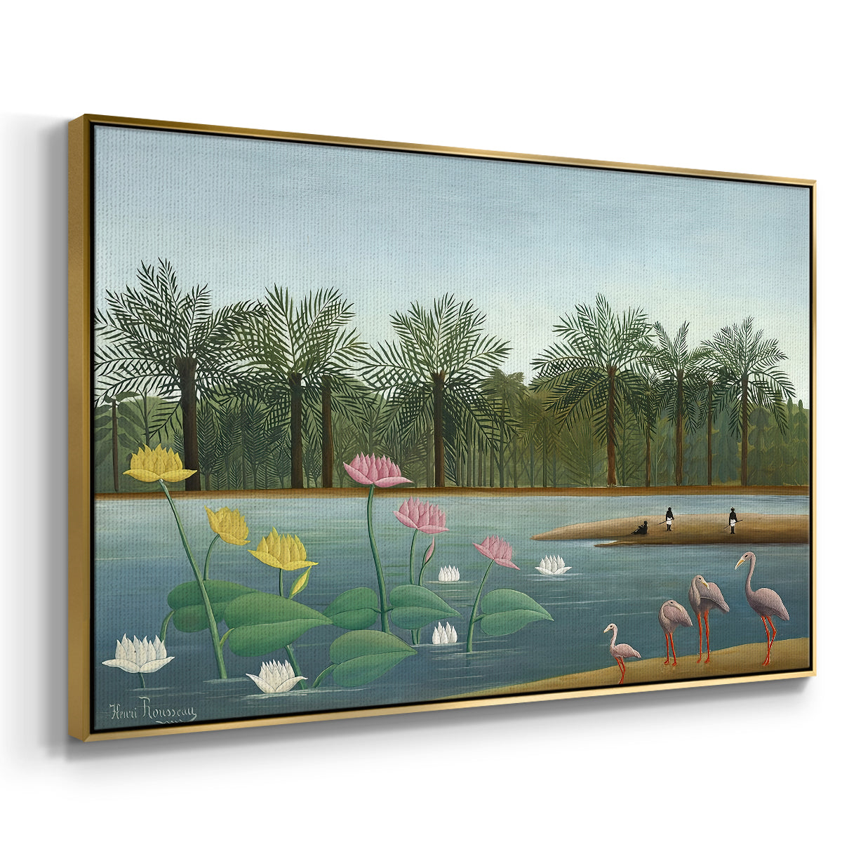 The Flamingoes (Les Flamants), 1907 - Floater Framed Canvas Print