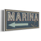 Shoreline Signs II - Floater Framed Canvas Print