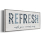Refresh - Floater Framed Canvas Print
