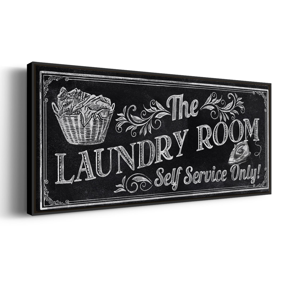 Self Service - Floater Framed Canvas Print