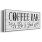 Coffee Bar - Floater Framed Canvas Print