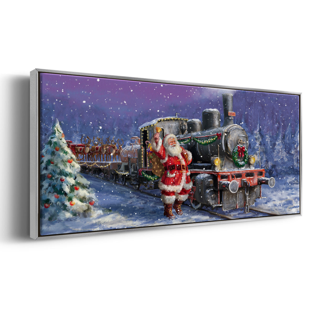 All Aboard - Floater Framed Canvas Print