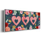 Sweet Hearts Collection D - Floater Framed Canvas Print