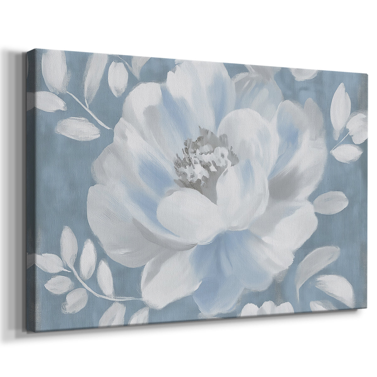 flower,white flower,blue background,petals,floral art,home decor,soothing colors,nature,painting,botanical,decoration,soft colors,elegant design,artwork,floral design,contemporary art,spring,relaxation,visual aesthetics,close-up,bright,fresh,simplicity,beauty,nature-inspired,texture,creative,vivid,composition,tranquility,illustration,blooming,seasonal,light tones,creativity,peaceful ambiance,modern decor