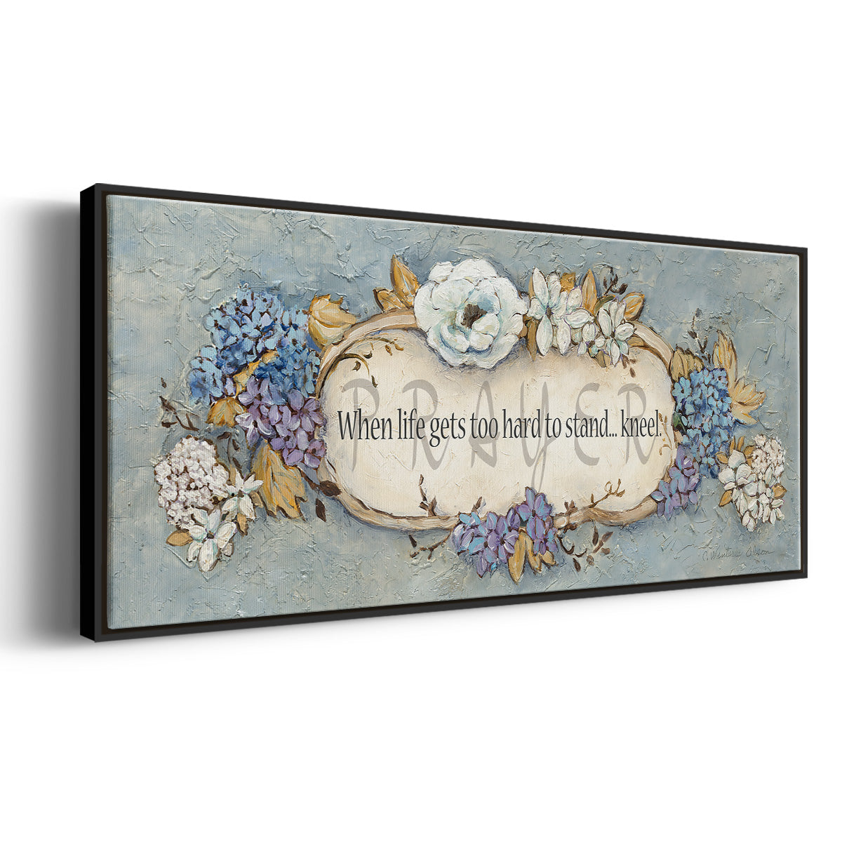 Prayer - Floater Framed Canvas Print