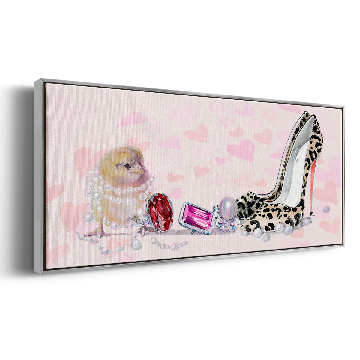 Cute Couture Collection D - Floater Framed Canvas Print