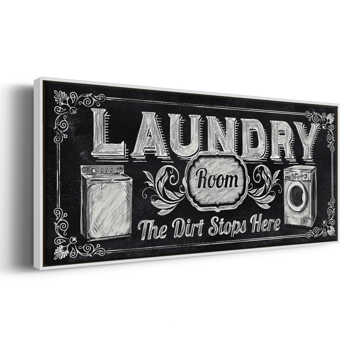 Dirt Stops Here - Floater Framed Canvas Print