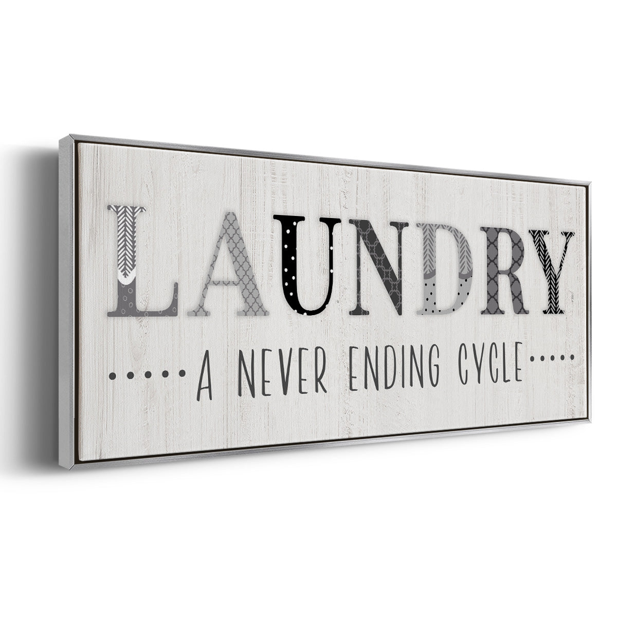 Never Ending - Floater Framed Canvas Print