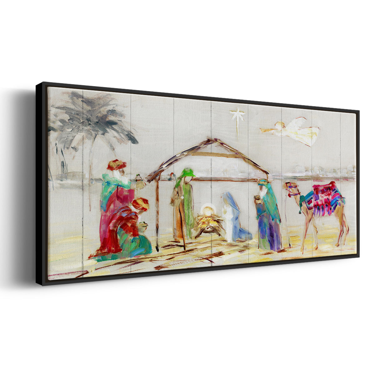 Nativity - Floater Framed Canvas Print