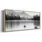 Mountain Reflection - Floater Framed Canvas Print
