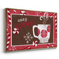 Cozy Cocoa Christmas Collection A - Framed Gallery Wrapped Canvas in Floating Frame