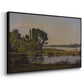 Landscape with a River, 1892 - Floater Framed Canvas Print