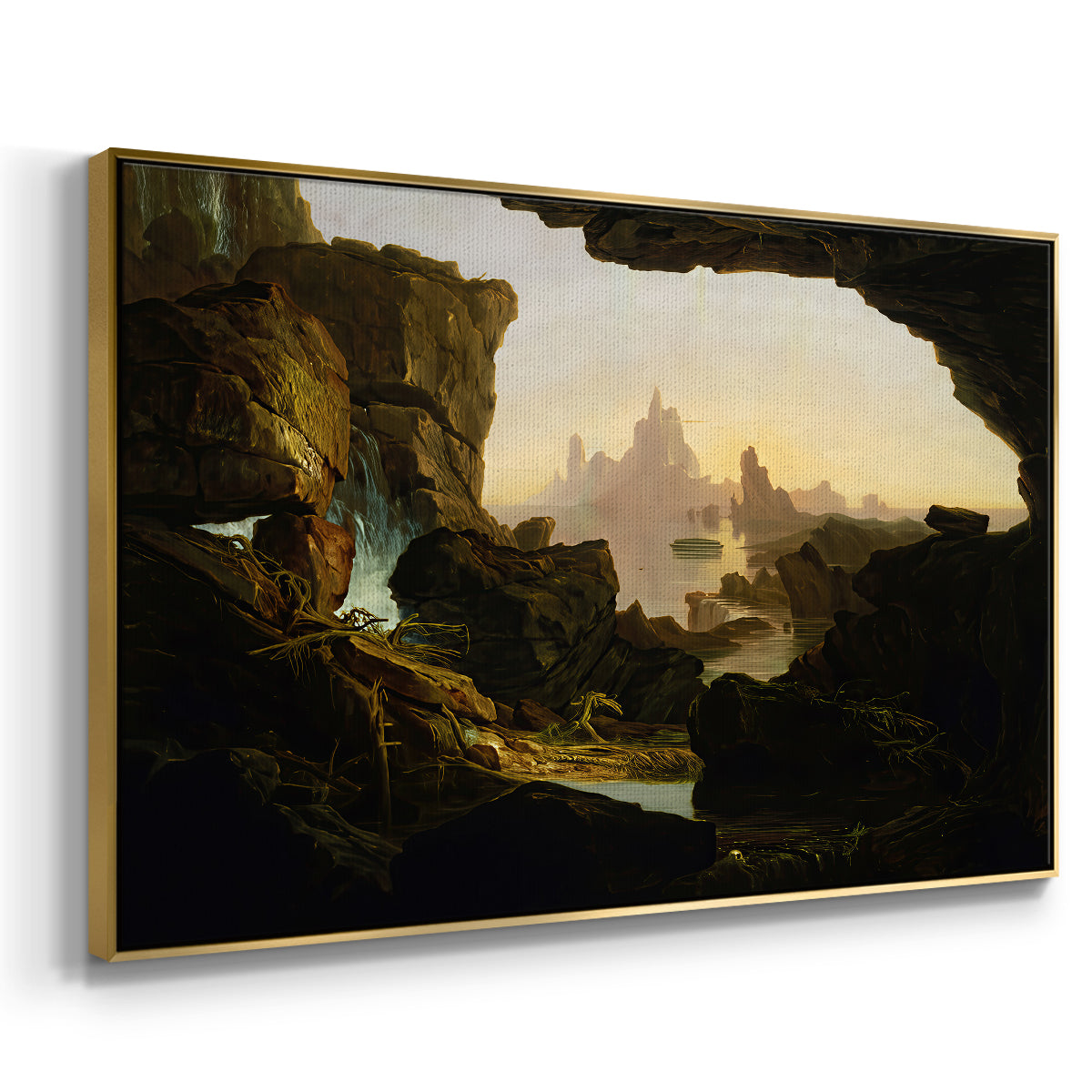 The Subsiding of the Waters of the Deluge, 1829 - Floater Framed Canvas Print