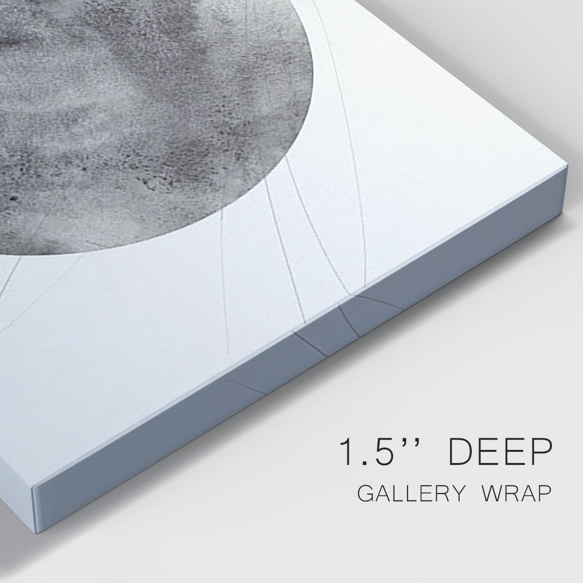 Graphite Moon II Premium Gallery Wrapped Canvas - Ready to Hang