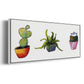 Vibing Succulents I - Floater Framed Canvas Print