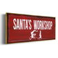Santa's Workshop - Floater Framed Canvas Print