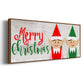 Christmas Elf Couple - Floater Framed Canvas Print